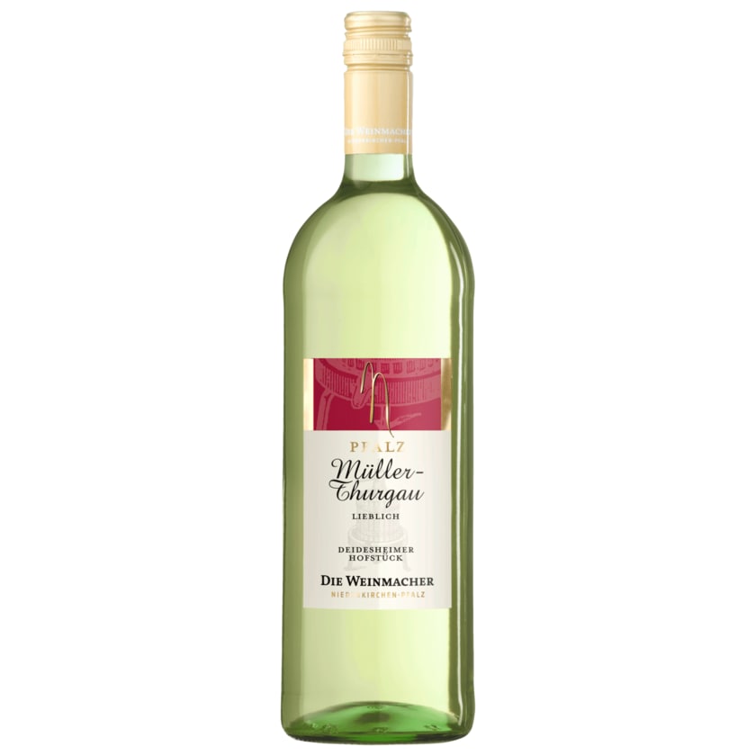 Die Weinmacher Weißwein Müller-Thurgau QbA lieblich 1l